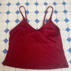 Burgundy Crop Top